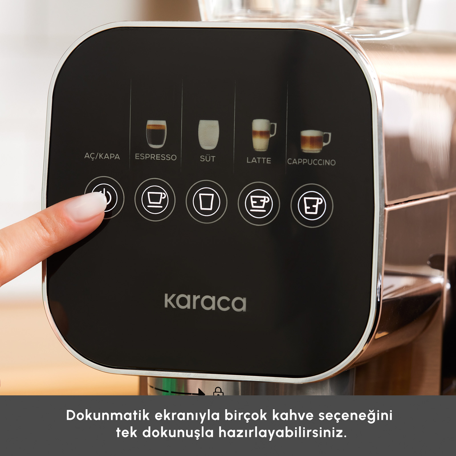 اسپرسو ساز اتوماتیک ۹۰۰ میلی لیتر کاراجا مدل MyCaffe Barista S20