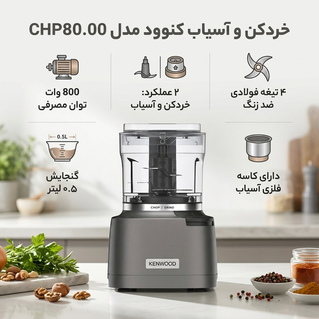 خردکن کنوود مدل CHP80.00