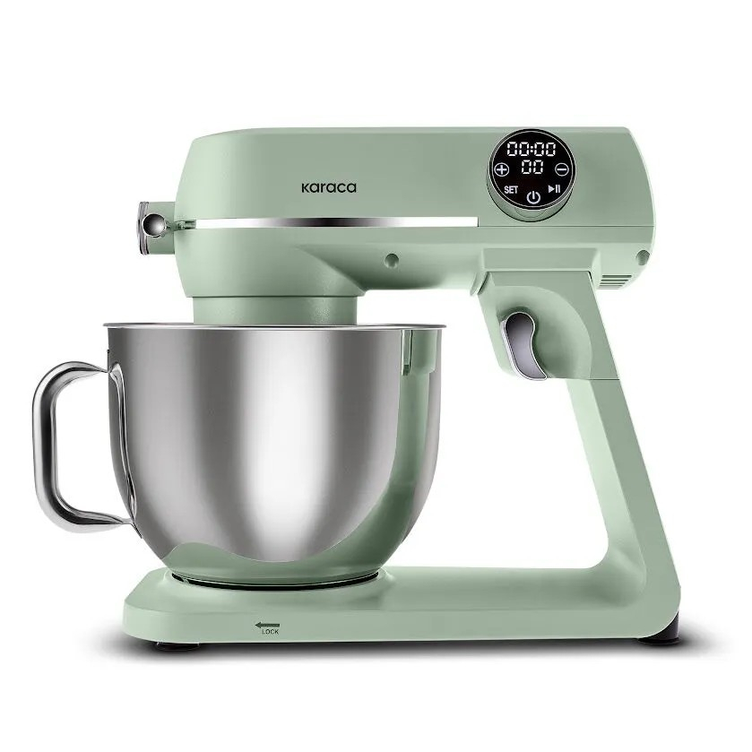 همزن کاسه‌دار 7 لیتری کاراجا مدل Multichef Artisan Digital Ekran Döküm 1800W