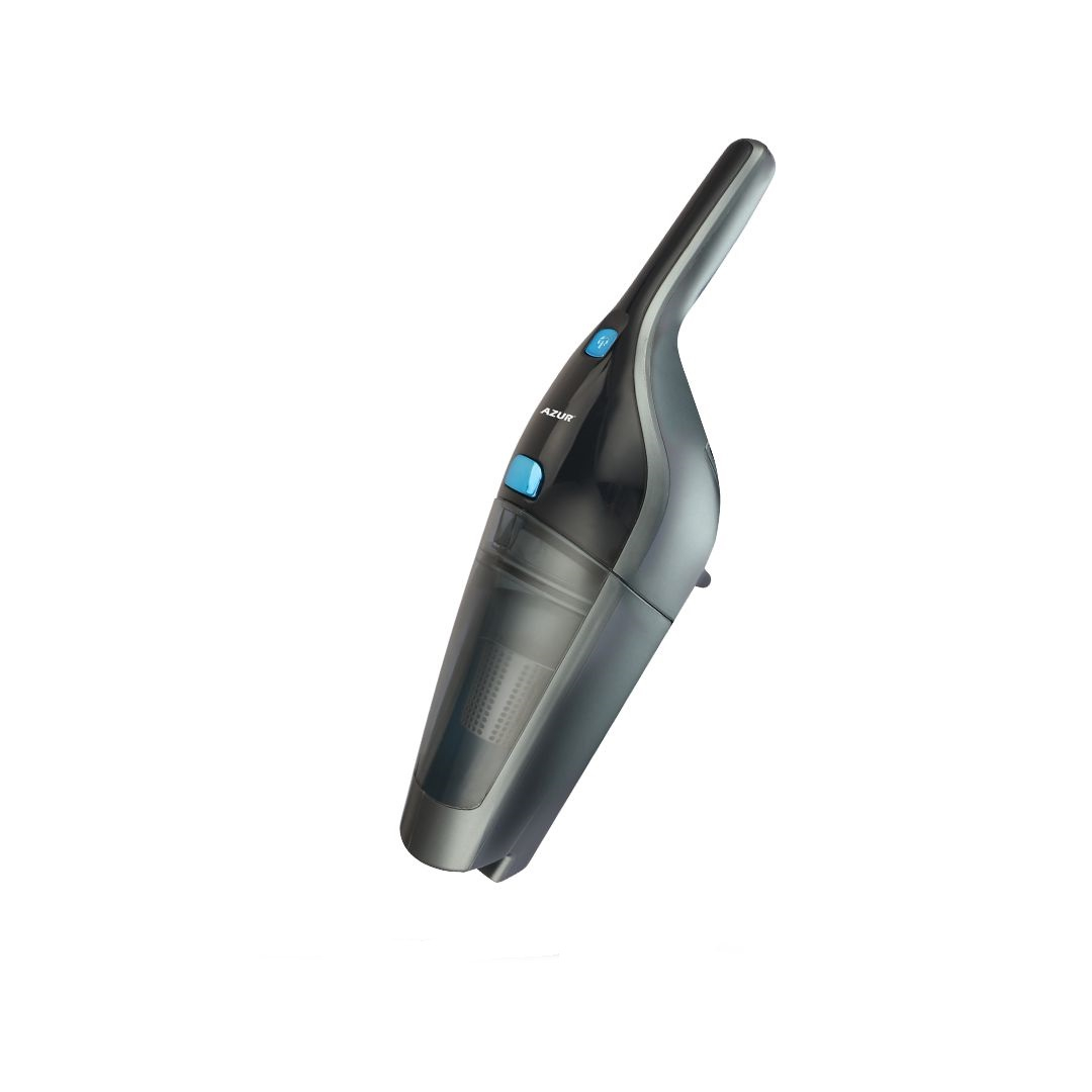 جارو شارژی عصایی آزور مدل AZ-316VC با باتری 2000 میلی‌آمپر ساعت، قدرت موتور 21.6 ولت، ظرفیت مخزن 550 میلی‌لیتر، فیلتر Cyclone HEPA و قابلیت مکش مرطوب و خشک