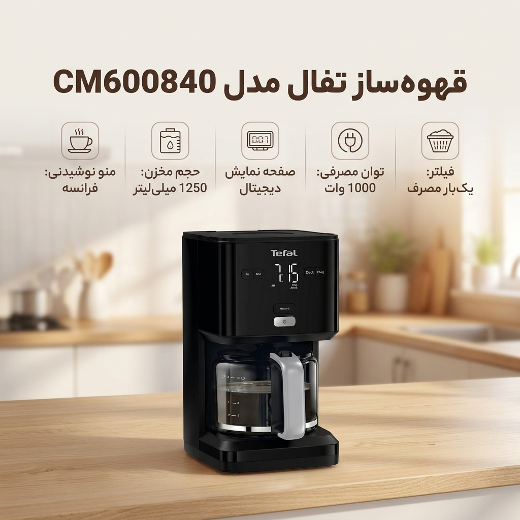 قهوهساز تفال مدل CM600840