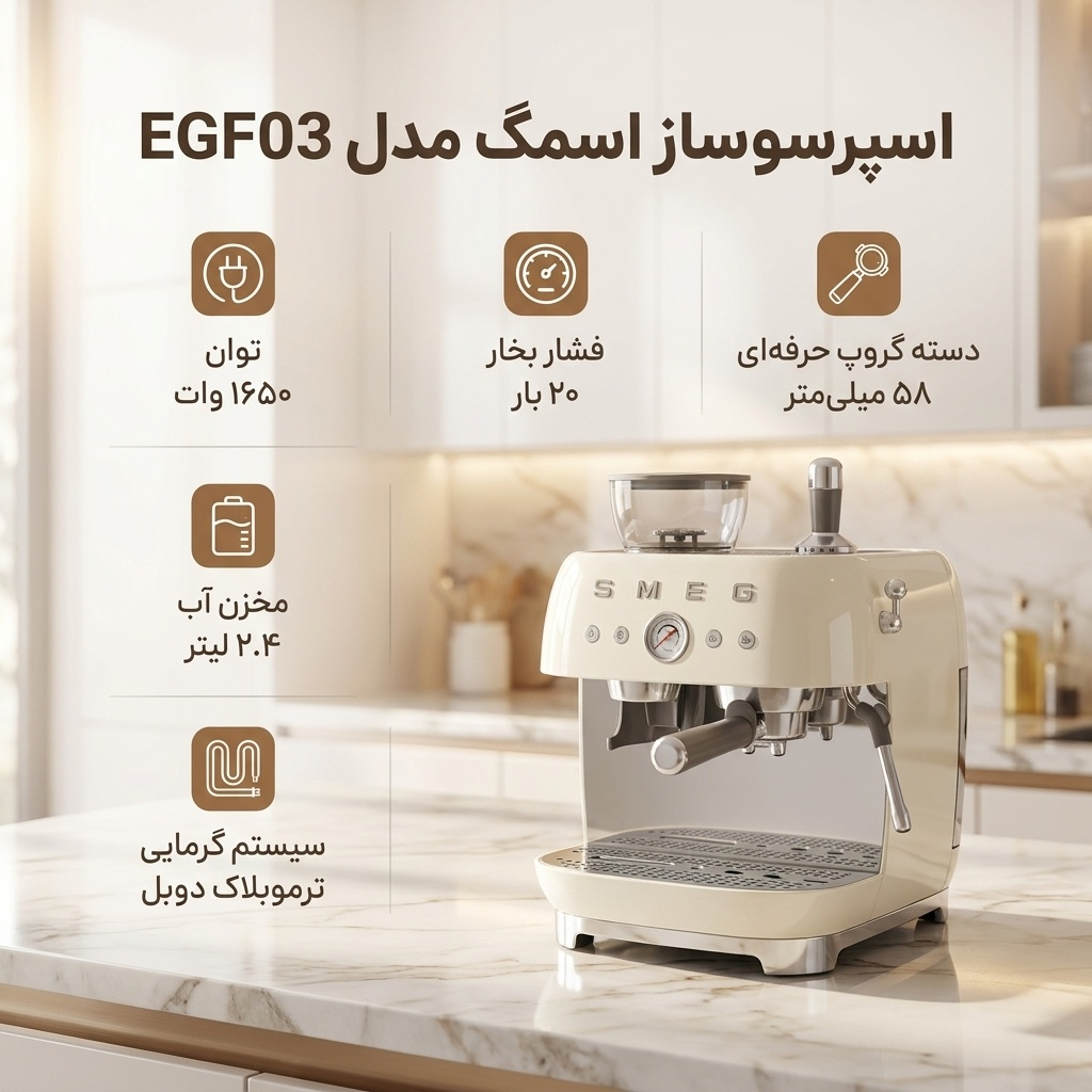 اسپرسو ساز اسمگ مدل EGF03