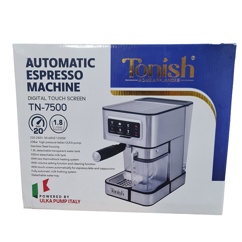 اسپرسو ساز 1.8 لیتری تونیش مدل  اتوماتیک کد TN-7500