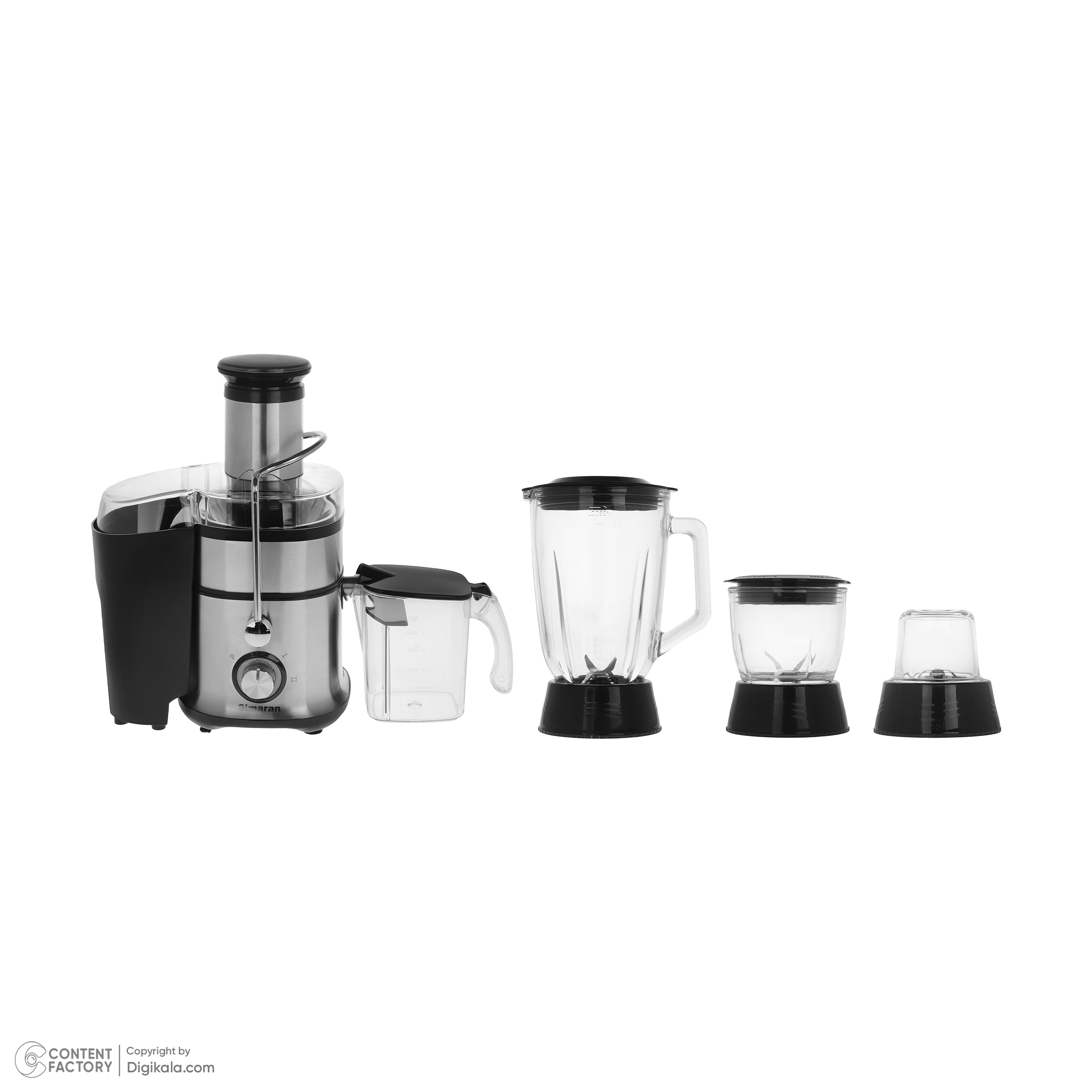 آبمیوه‌گیری چند کاره 800 وات سیماران مدل SJE-810