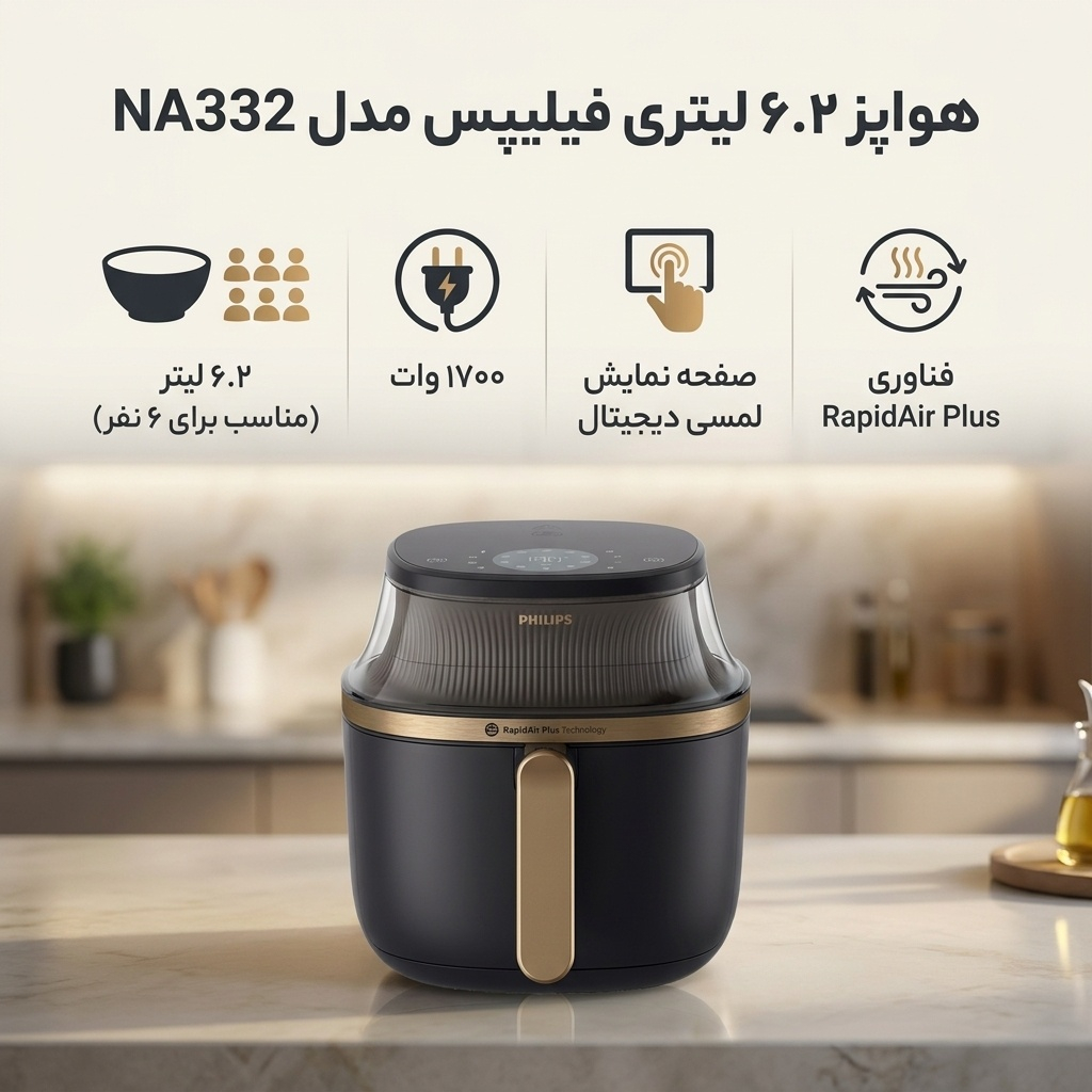 هواپز 6.2 لیتری فیلیپس مدل NA332