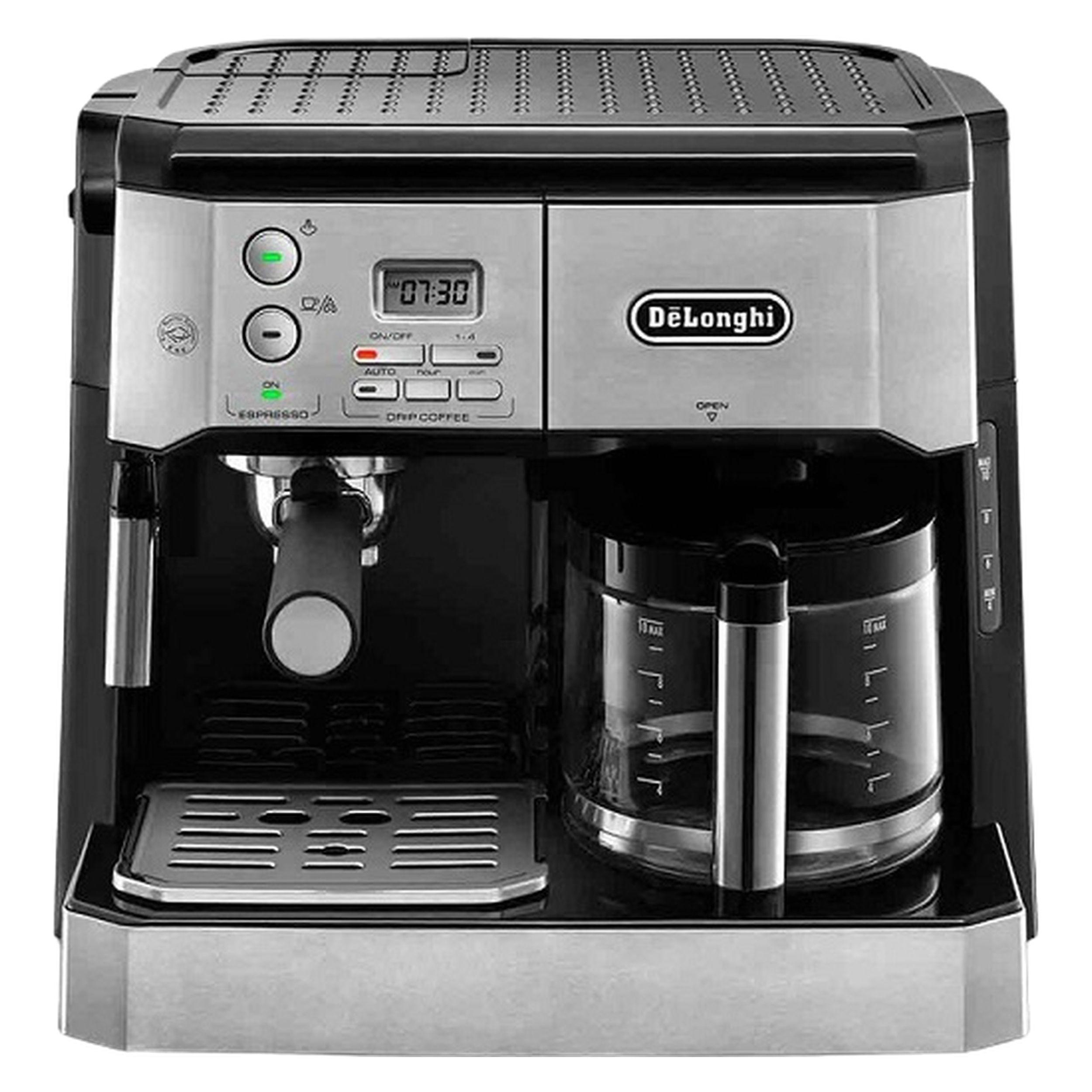 اسپرسوساز صنعتی 1200 میلی‌لیتری دلونگی مدل BCO431.S با مصرف پودر قهوه، مناسب تهیه اسپرسو، کافه لاته، کاپوچینو و فرانسه، دارای 2 عدد نازل قهوه، تنظیم میزان بخاردهی
