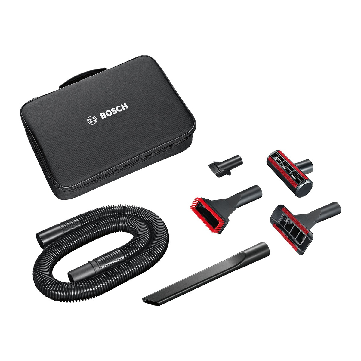 جارو شارژی دستی بوش مدل BHNL21PRO با باتری لیتیوم 21.6 ولت، توان مکش 125 ایر وات، دو درجه تنظیم مکش، فیلتر و مخزن قابل شستشو و لوازم جانبی کامل همراه کیف نگه‌دارنده