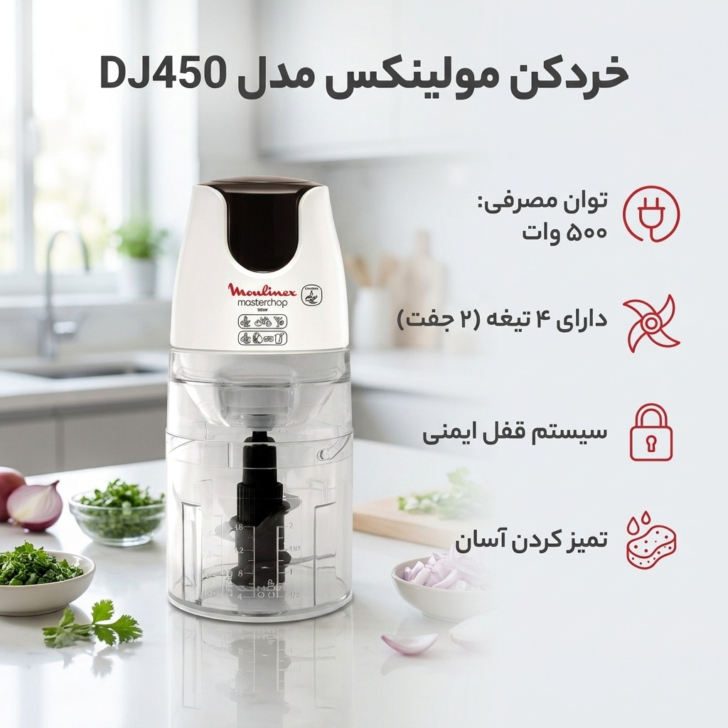 خردکن مولینکس مدل DJ450