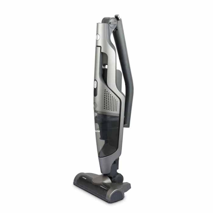 جارو شارژی عصایی آزور مدل AZ-320VC با باتری لیتیومیونی، ظرفیت مخزن 0.55 لیتر، قدرت موتور 110 وات، قابلیت استفاده دستی و عصایی و امکان تا شدن تا 90 درجه برای دسترسی به نقاط سخت