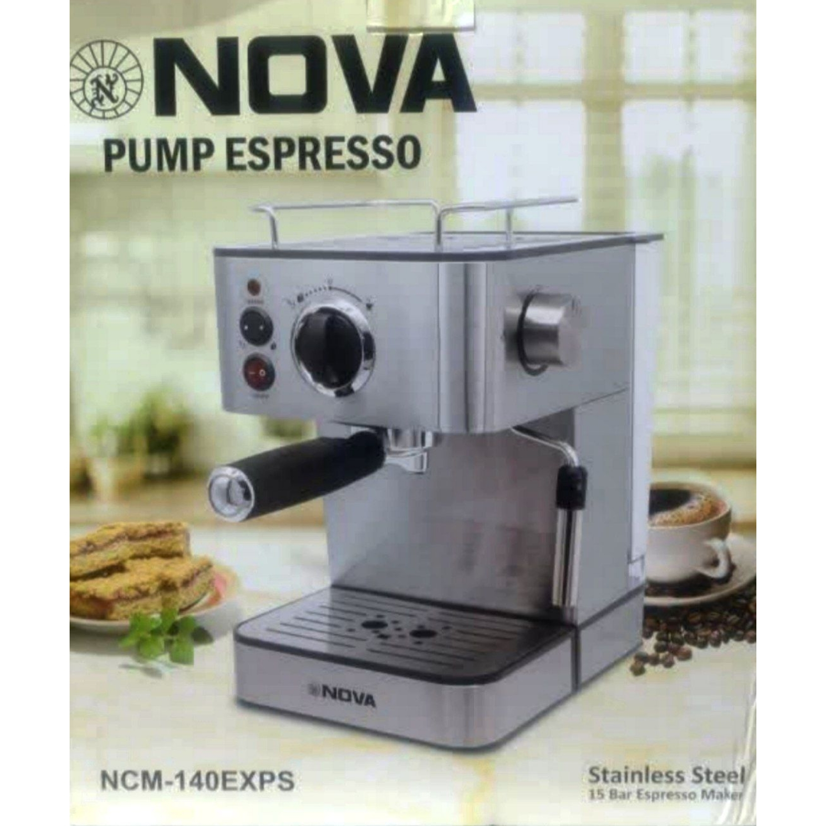 اسپرسو ساز 1200 میلی‌لیتر نوا مدل NCM-140EXPS