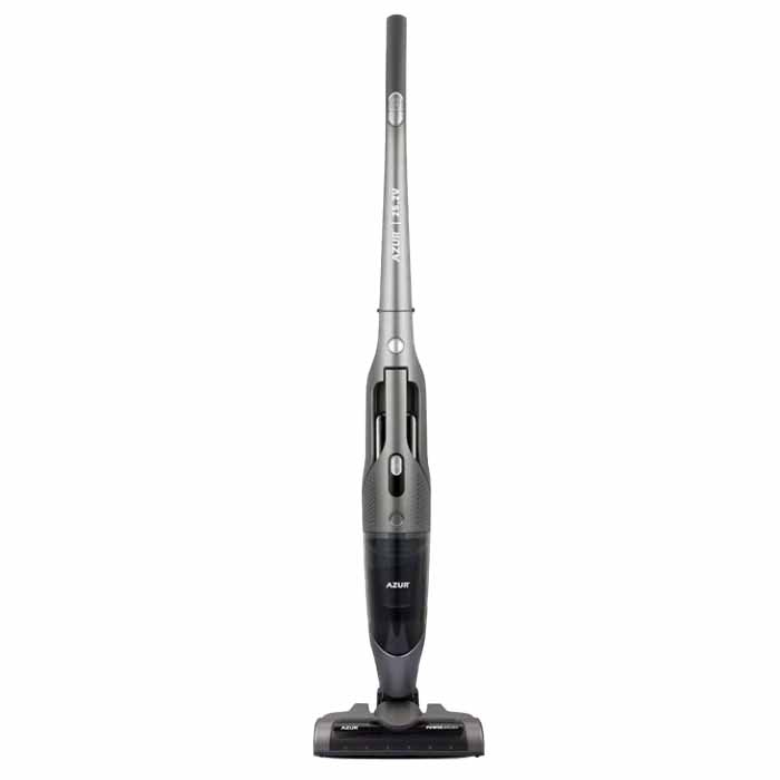 جارو شارژی عصایی آزور مدل AZ-320VC با باتری لیتیوم‌یونی، ظرفیت مخزن 0.55 لیتر، قدرت موتور 110 وات، قابلیت استفاده دستی و عصایی و امکان تا شدن تا 90 درجه برای دسترسی به نقاط سخت