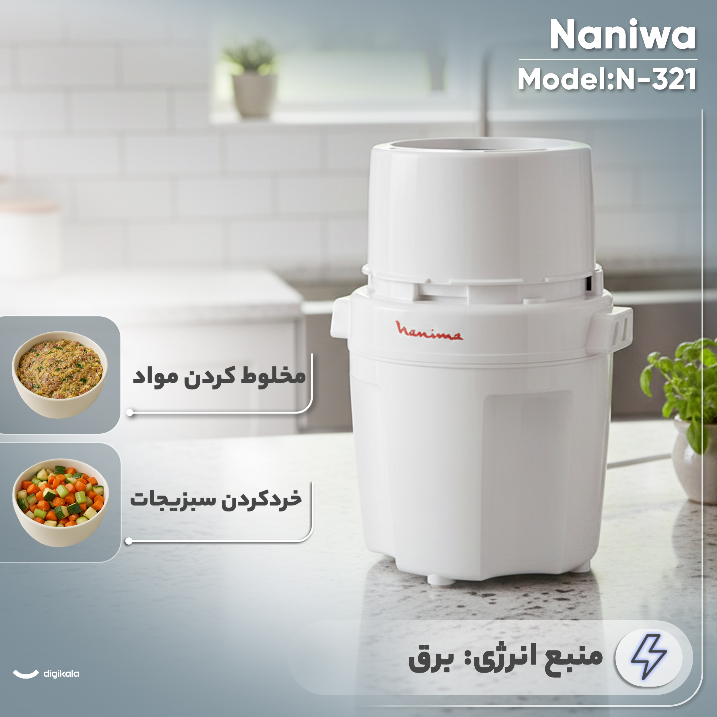 خردکن 0.3 لیتری نانیوا مدل N-321