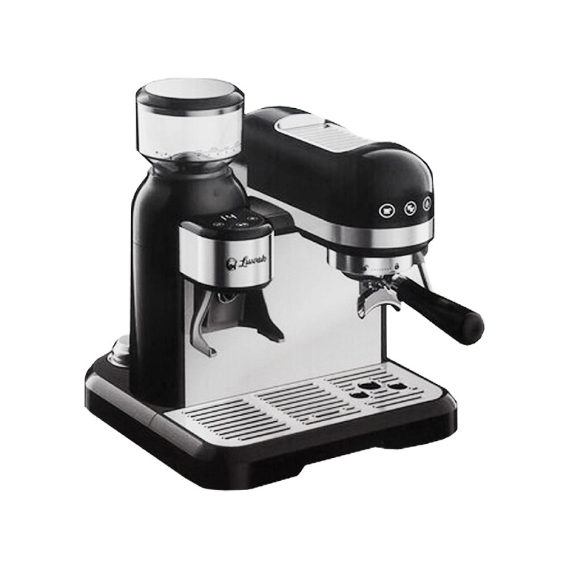 اسپرسو ساز نیمهصنعتی 1.4 لیتری لواک مدل LWK-CM3220، نیمه اتوماتیک با مصرف پودر قهوه، مناسب تهیه اسپرسو، کافه لاته، کاپوچینو، موکا و امریکانو، دارای یک عدد نازل قهوه، آسیاب قهوه، حالت آماده به کار و سیستم گرم کردن فنجان