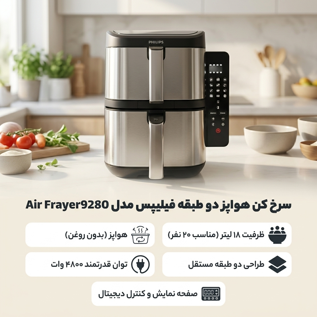 سرخ‌کن 18 لیتر فیلیپس مدل 9280