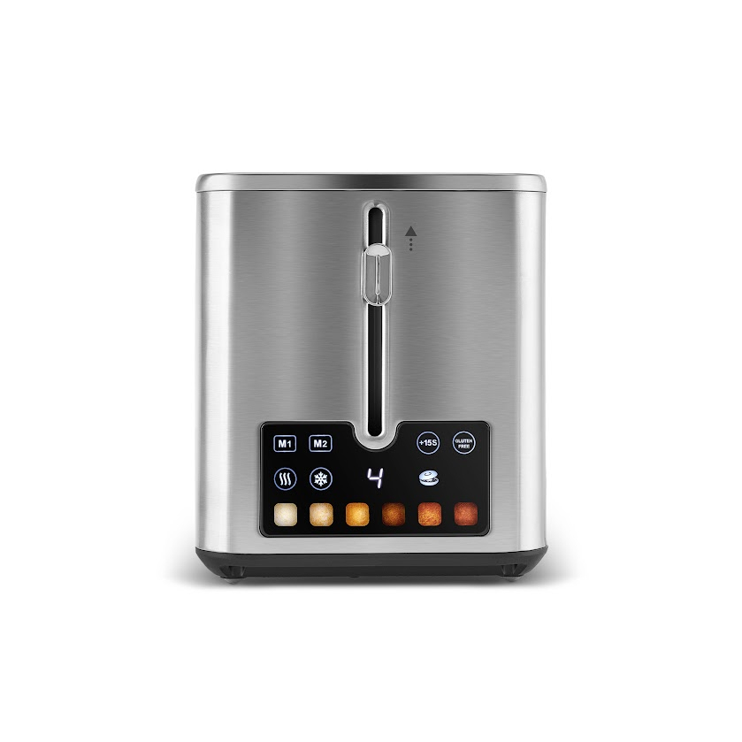توستر دو اسلایس کاراجا مدل Color Touch 950W Renkli Dijital Ekranlı Inox