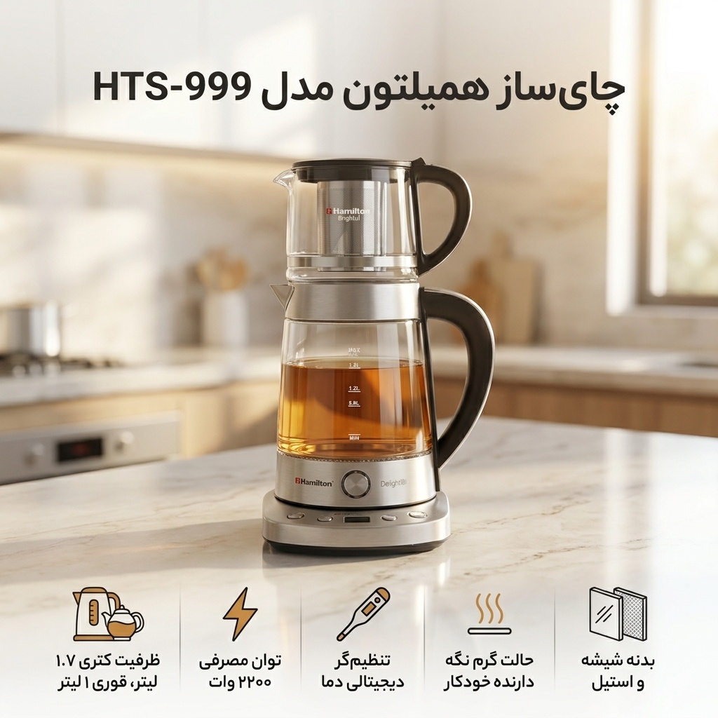 چای ساز همیلتون مدل HTS-999