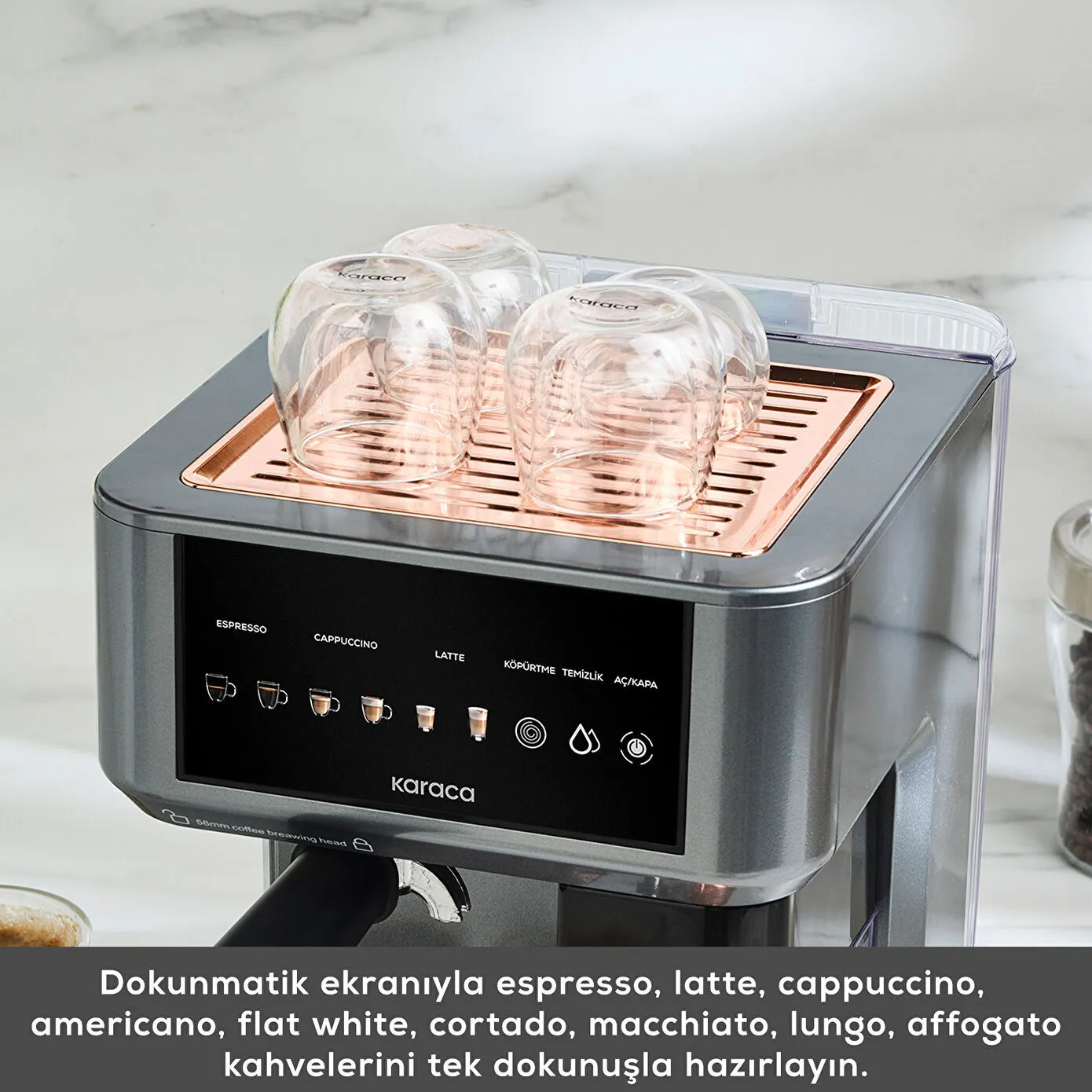 اسپرسو ساز 1800 میلی‌لیتر کاراجا مدل MyCaffe Barista S10