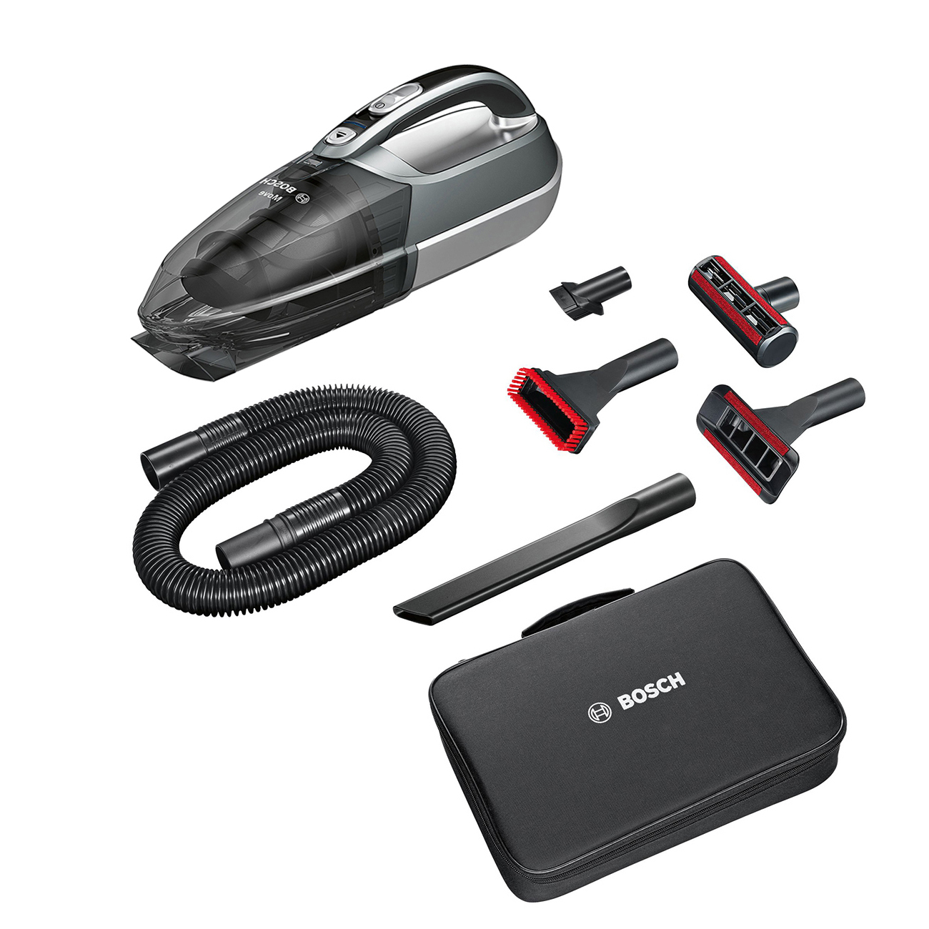 جارو شارژی دستی بوش مدل BHNL21PRO با باتری Ni-MH بادوام، سیستم High Airflow برای جداسازی بهینه گرد و غبار، فیلتر سه لایه قابل شستشو و نازل چندکاره برای انواع سطوح