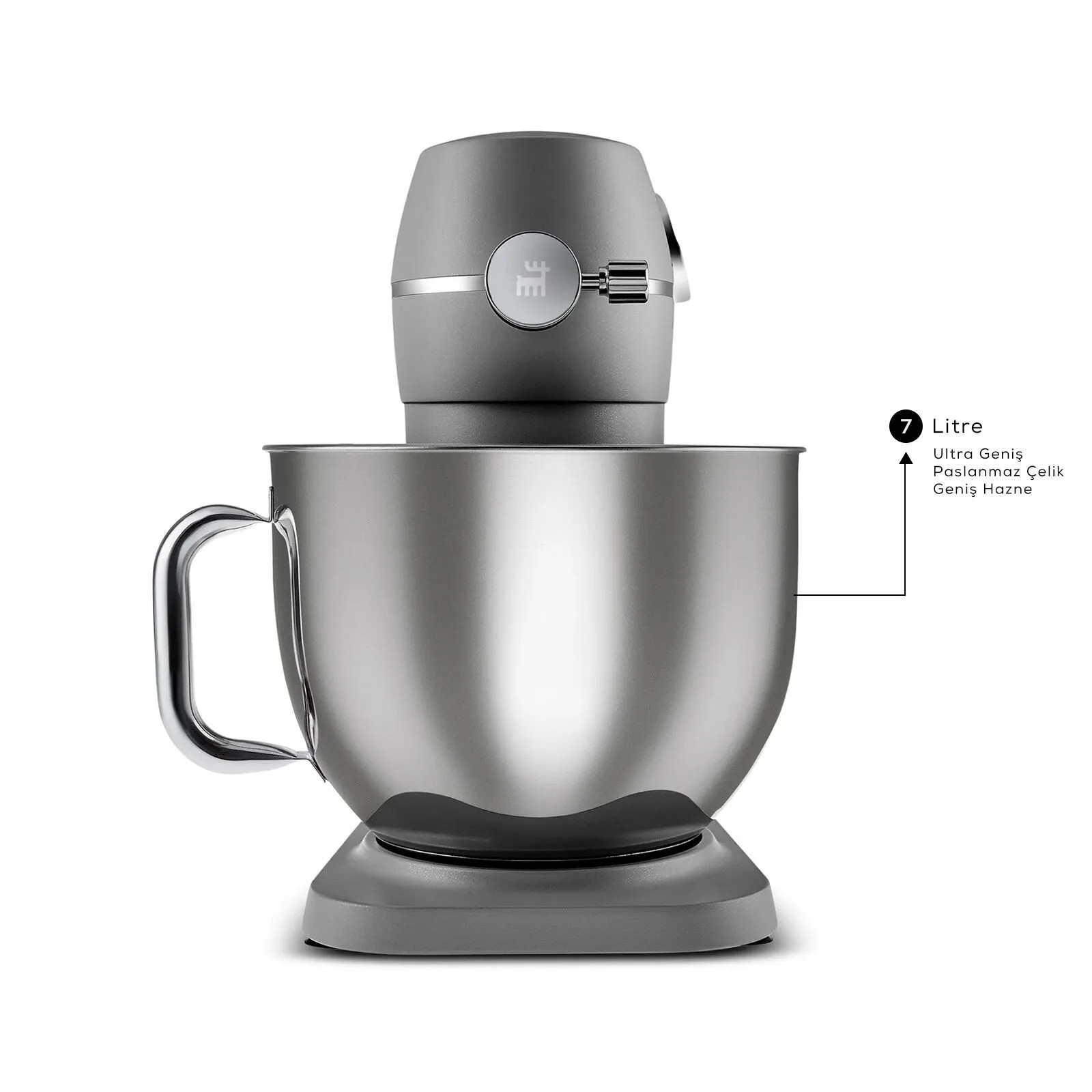 همزن کاسه‌دار 7 لیتری کاراجا مدل Multichef Artisan Digital Ekran Döküm 1800W